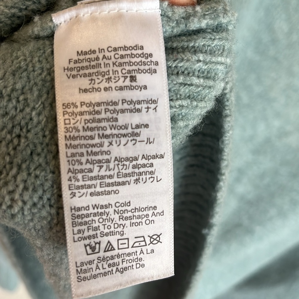 J. Crew Supersoft Rollneck Sweater Womens XS Green - Picture 6 of 8